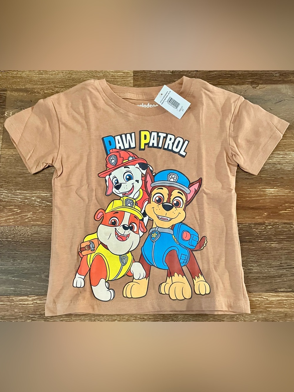 Paw Patrol Chase Rubble Marshall Character Graphic Tee Size 3T